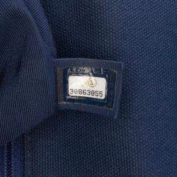 Pre Owned Chanel Blue Medium Canvas and Cotton 19 Flap