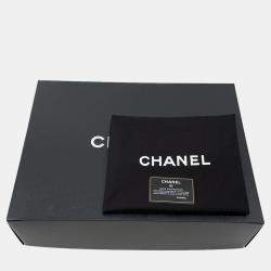 Pre Owned Chanel Matelasse Cc Logo Chain Tote Black Leather