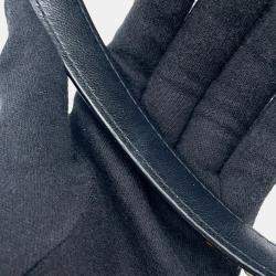 Pre Owned Chanel Matelasse  Black Calf Leather Tote