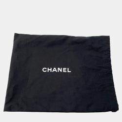 Pre Owned Chanel Chanel 22 Handbag Black Shiny Calf Leather Size Mini