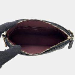 Pre Owned Chanel Matelasse Chain shoulder Bag Black Caviar Leather Size 20