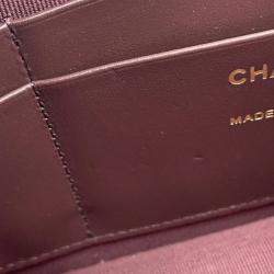 Pre Owned Chanel Matelasse Chain shoulder Bag Black Caviar Leather Size 20