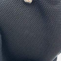 Pre Owned Chanel Paris-Biarritz Tote Black Coating Canvas Leather Size PM