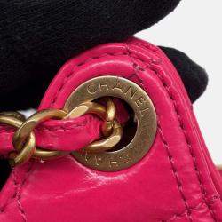 Pre Owned Chanel Matelasse Hobo Bag Pink Leather