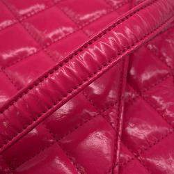 Pre Owned Chanel Matelasse Hobo Bag Pink Leather