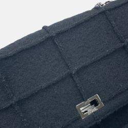 Pre Owned Chanel 2.55 Chocolate Bar Chain shoulder Black Felt