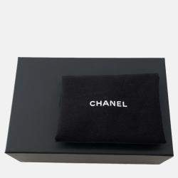 Pre Owned Chanel Coco Handle Chain shoulder Bag Black Lambskin Strass Size Micro