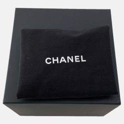 Pre Owned Chanel Matelasse Chain Bucket Bag Black Caviar Leather