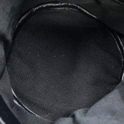 Pre Owned Chanel Matelasse Chain Bucket Bag Black Caviar Leather