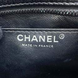 Pre Owned Chanel 2.55 Chain shoulder Bag Black Leather