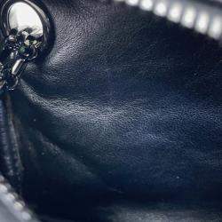 Pre Owned Chanel 2.55 Chain shoulder Bag Black Leather