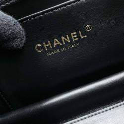 Pre Owned Chanel Coco First Chain shoulder Bag Black Caviar Leather