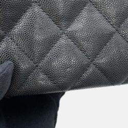Pre Owned Chanel Coco First Chain shoulder Bag Black Caviar Leather