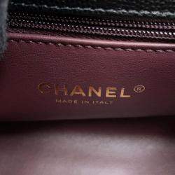 Pre Owned Chanel Coco Handle 2Wayhandbag Black Caviar Leather Size Xxs