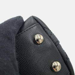 Pre Owned Chanel Coco Handle 2Wayhandbag Black Caviar Leather Size Xxs