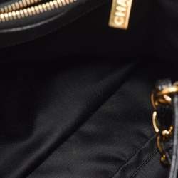 Pre Owned Chanel Black Quilted Caviar Leather GST Grand Shopping Tote