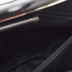 Pre Owned Chanel Black Quilted Crinkled Leather CC Delivery Bag