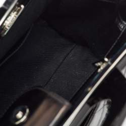 Pre Owned Chanel Black Quilted Crinkled Leather CC Delivery Bag