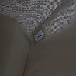 Pre Owned Chanel Brown Lambskin Embossed CC Camellia Tote