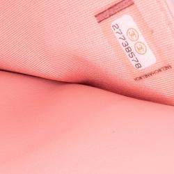 Pre Owned Chanel Pink Quilted Caviar Boy Wallet on Chain
