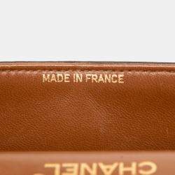 Pre Owned Chanel Brown Medium Classic Lambskin Double Flap