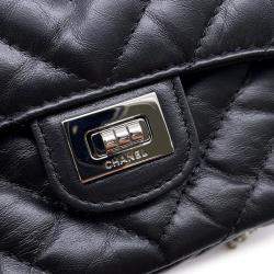 Pre Owned Chanel Chain Shoulder Bag Chevron V-Stitch 2.55 Mademoiselle Pochette