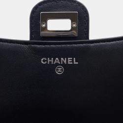 Pre Owned Chanel Chain Shoulder Bag Chevron V-Stitch 2.55 Mademoiselle Pochette