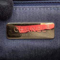 Pre Owned Chanel Chain Shoulder Bag Coco Mark Lambskin