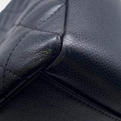 Pre Owned Chanel Matelasse Coco Mark Tote Bag Pst Black