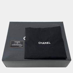 Pre Owned Chanel Matelasse Coco Mark Tote Bag Pst Black