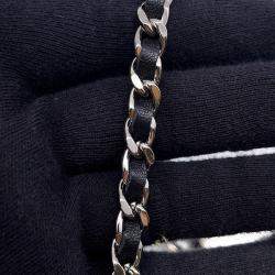 Pre Owned Chanel Chain Wallet Classic Matelasse Coco Mark Lambskin Black