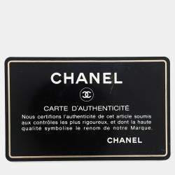 Pre Owned Chanel Chain Tote Bag With Triple Coco Mark And Caviar Leather Double Black