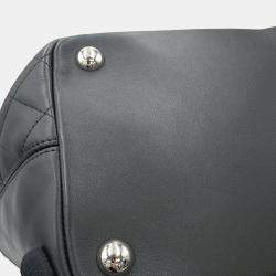 Pre Owned Chanel Tote Bag Cambon Line Large Coco Mark Leather Black