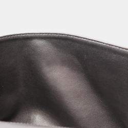 Pre Owned Chanel 2.55 Matelasse Maxi Silver Leather Double Flap Shoulder Bag 