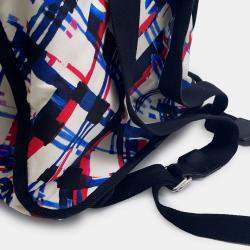 Pre Owned Chanel Airline Multicolor Nylon Coco Mark Backpack