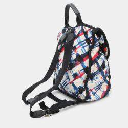 Pre Owned Chanel Airline Multicolor Nylon Coco Mark Backpack