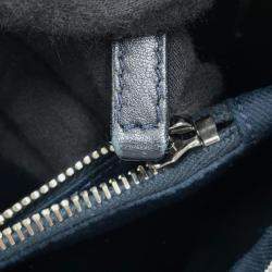 Pre Owned Chanel 2-Way Tote Bag With Coco Mark In Denim