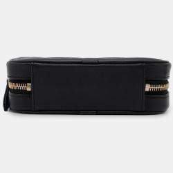 Pre Owned Chanel Body Bag Coco Mark Lambskin Chanel Waist Black