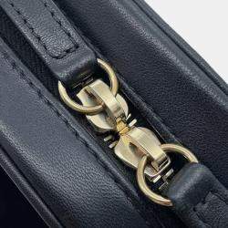 Pre Owned Chanel Body Bag Coco Mark Lambskin Chanel Waist Black