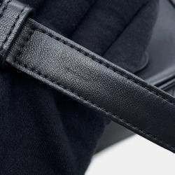 Pre Owned Chanel Body Bag Coco Mark Lambskin Chanel Waist Black