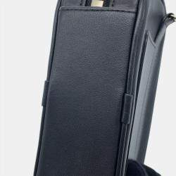 Pre Owned Chanel Body Bag Coco Mark Lambskin Chanel Waist Black