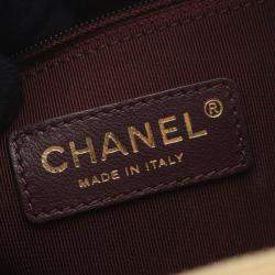 Pre Owned Chanel Coco Boy Camera Bag Shoulder In Lambskin Leather Gold
