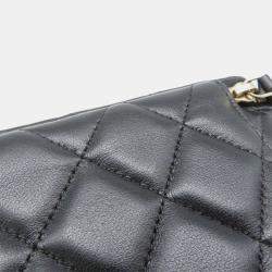 Pre Owned Chanel Black Lambskin Coco Casino Vanity Case