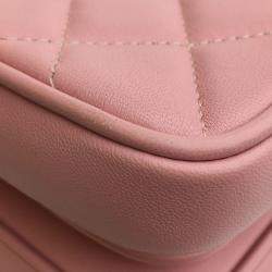 Pre Owned Chanel Pink Small Lambskin Citizen Chic Flap
