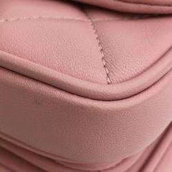 Pre Owned Chanel Pink Small Lambskin Citizen Chic Flap