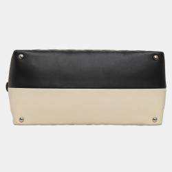 Pre Owned CC Quilted Bicolor Bowling Bag