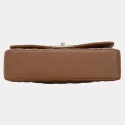 Pre Owned Lambskin Medium Classic Double Flap Bag