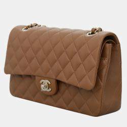 Pre Owned Lambskin Medium Classic Double Flap Bag