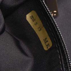 Pre Owned Chanel Black Jacquard Nylon Travel Line Tote Handbag