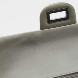 Pre Owned Chanel Pale Blue Quilted Shimmer Leather Classic 227 Reissue 2.55 Flap Bag